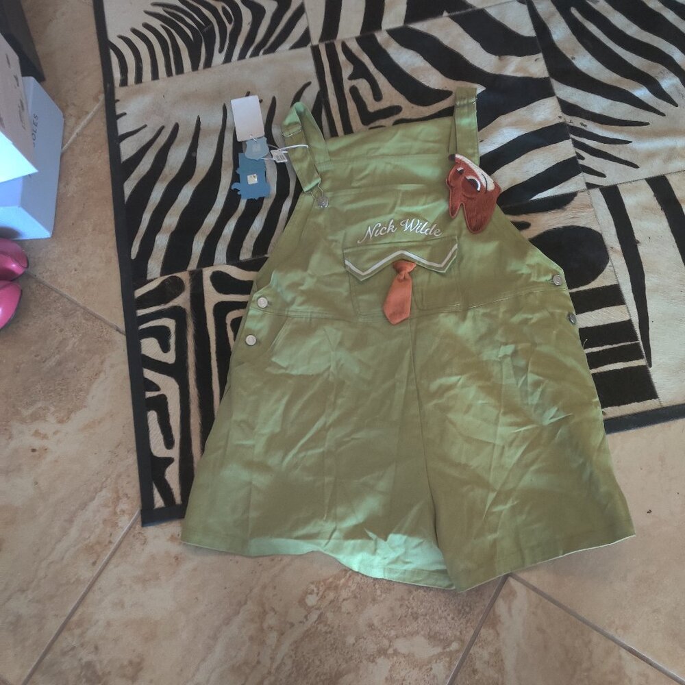 Disney  Zootopia short overalls OS New